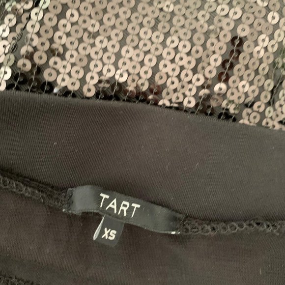 Tart Marguerite Sequin Skirt Black Sz XS - Picture 3 of 9
